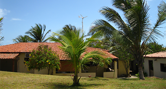 Condominium with self consumption in small wind turbine energy