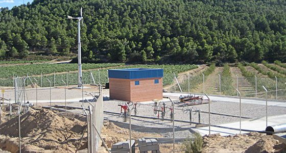 Small wind turbine Enair 30 and Solar